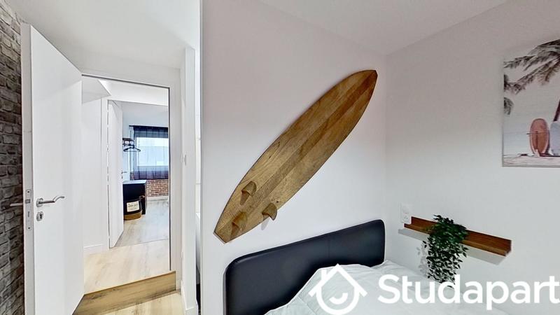 Chambre - 12 m² - 1 pièce