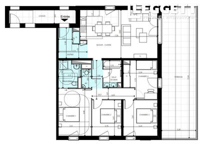 Appartement - 102 m² - 8 pièces