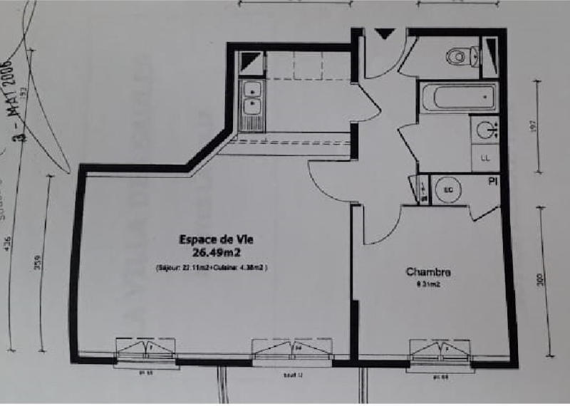 Appartement - 50 m² - 2 pièces