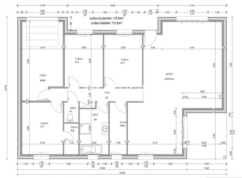 Maison - 113 m² - 5 pièces