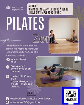 Atelier Pilates Zen + Apprentissage auto massage chinois