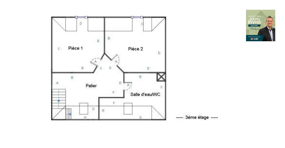 Immeuble - 230 m² - 2 pièces