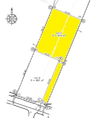 Terrain - 973 m²