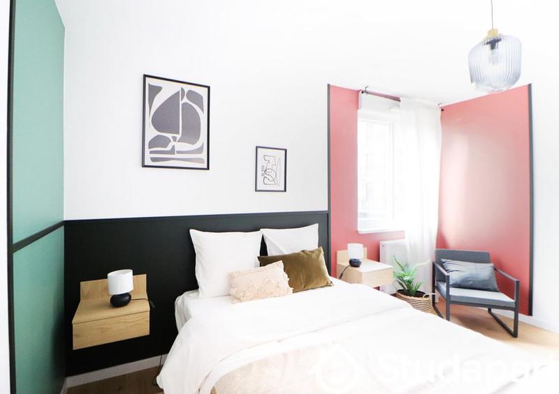 Chambre - 11 m² - 1 pièce