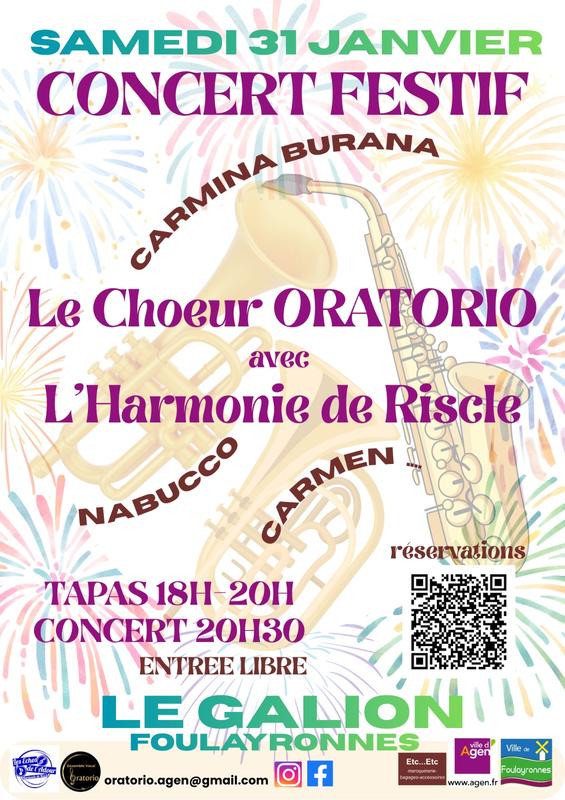 Oratorio invite l'harmonie de Riscle