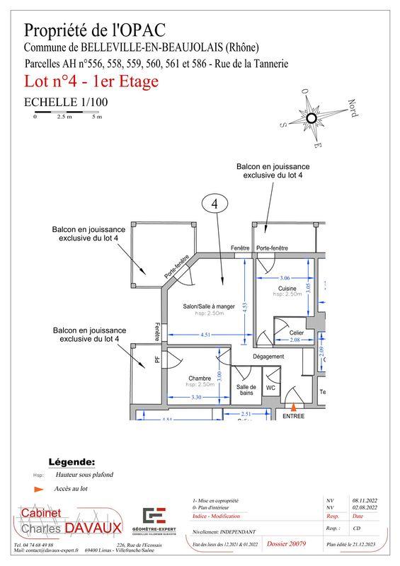 Appartement - 54 m² - 2 pièces