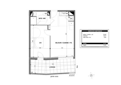 Appartement - 41 m² - 2 pièces