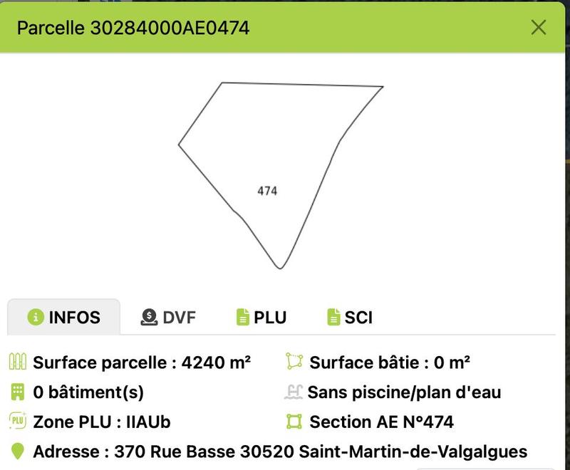 Terrain constructible - 4 240 m²