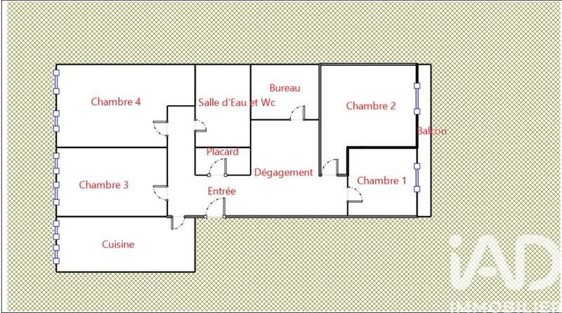 Appartement - 74 m² - 4 pièces