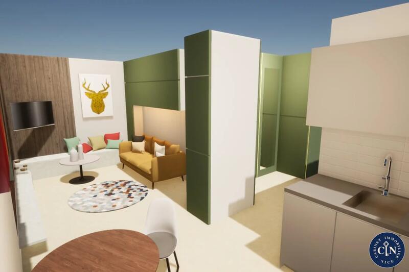 Appartement - 34 m² - 2 pièces