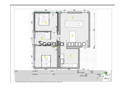 Appartement - 65 m² - 3 pièces
