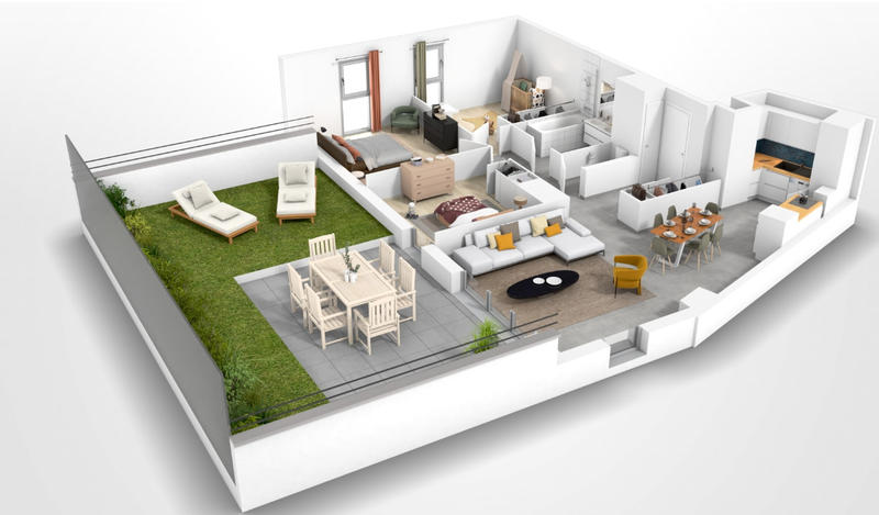 Appartement - 84 m² - 4 pièces