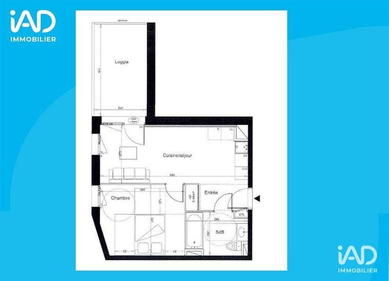 Appartement - 39 m² - 2 pièces