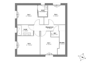 Maison - 107 m² - 5 pièces
