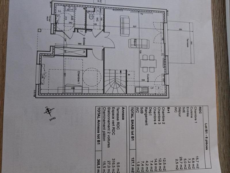 Maison - 127 m² - 6 pièces