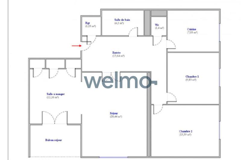 Appartement - 85 m² - 3 pièces