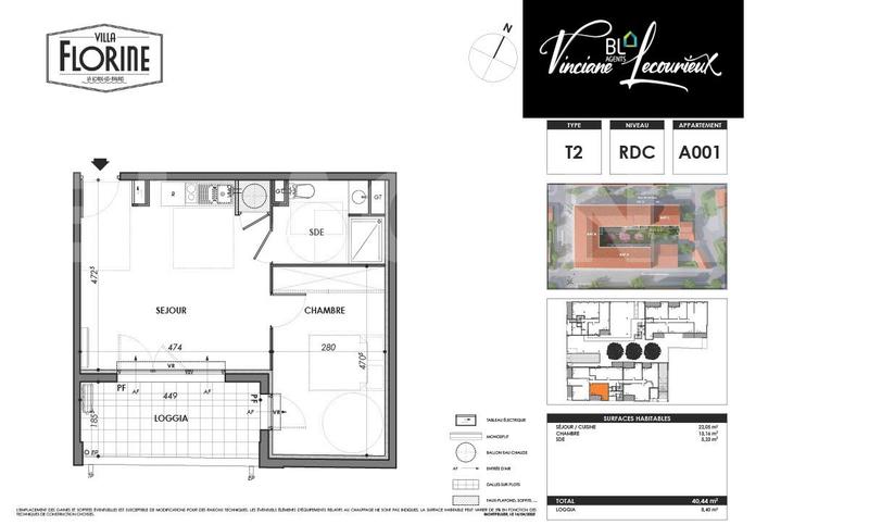Appartement - 39 m² - 2 pièces