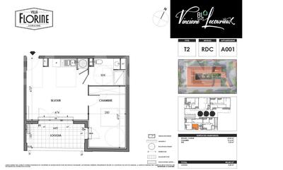 Appartement - 39 m² - 2 pièces