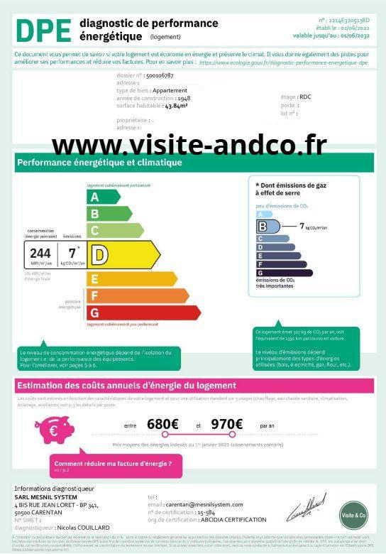 Appartement - 41 m² - 2 pièces