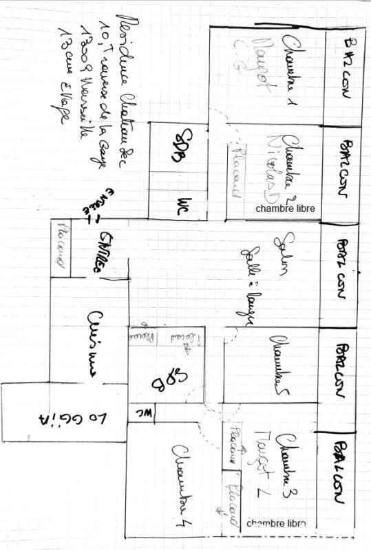 Chambre - 13 m² - 1 pièce