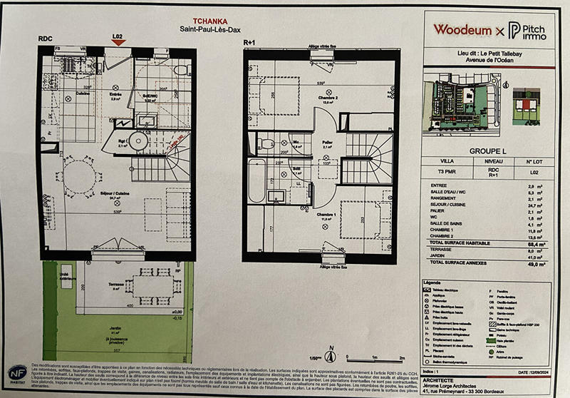Maison - 68 m² - 3 pièces