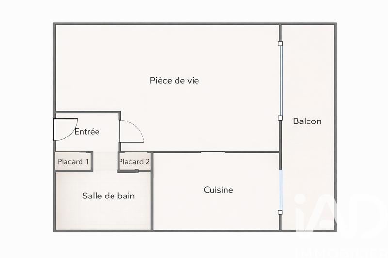 Studio - 33 m² - 1 pièce