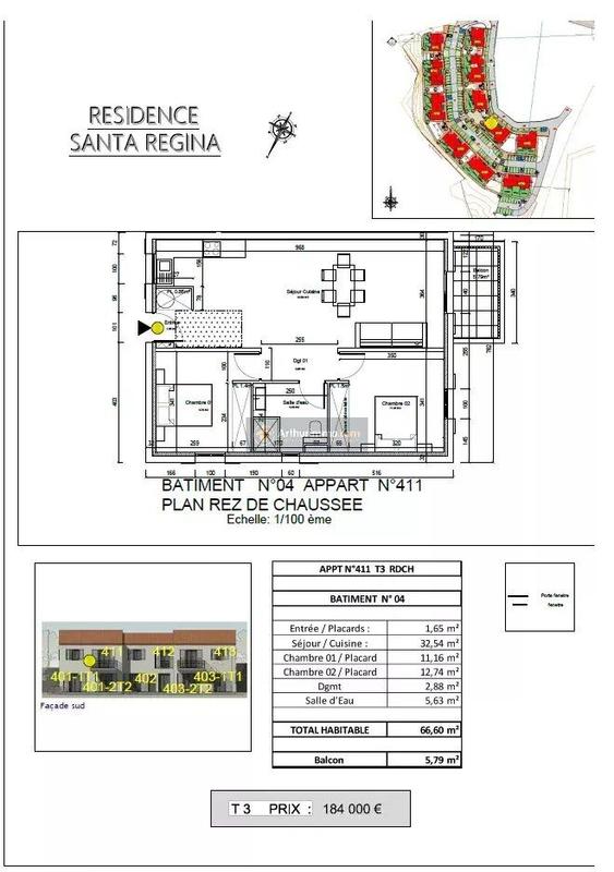 Appartement - 67 m² - 3 pièces