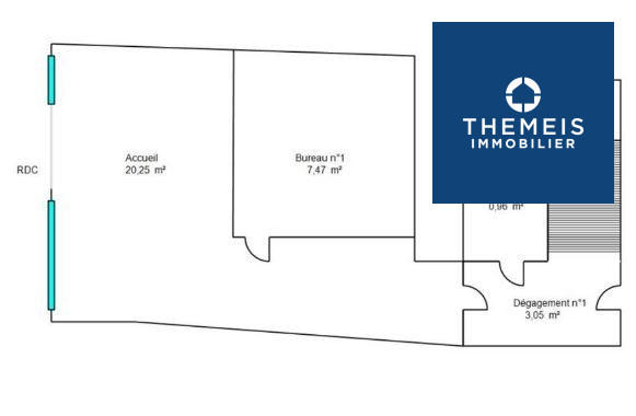 Local commercial - 79 m² - 3 pièces