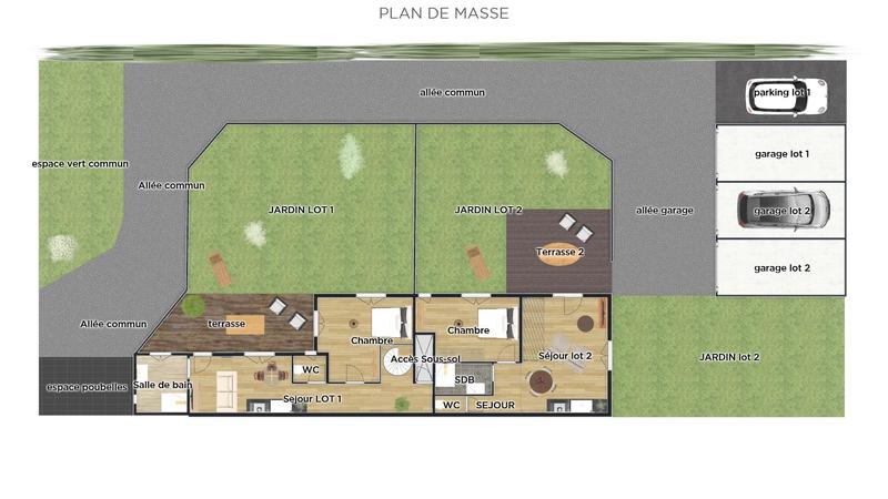 Maison - 64 m² - 3 pièces