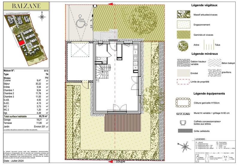 Maison - 96 m² - 4 pièces