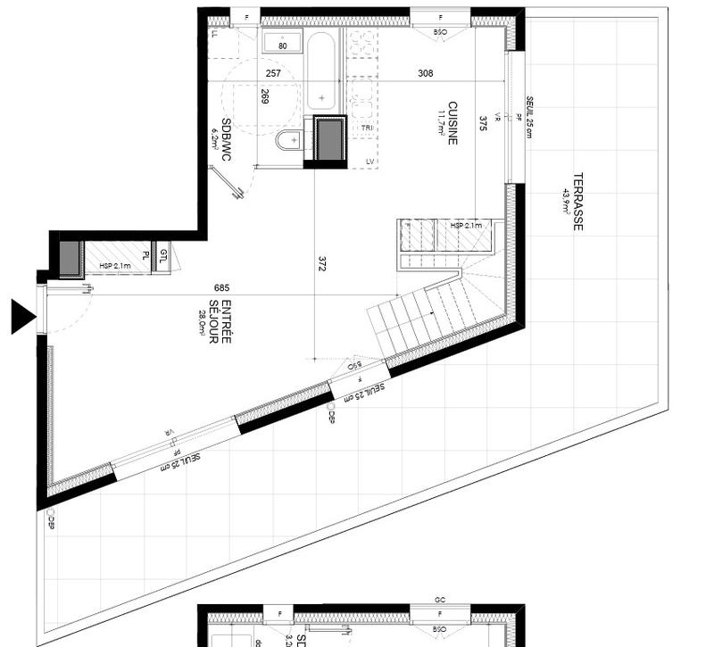 Appartement - 90 m² - 4 pièces