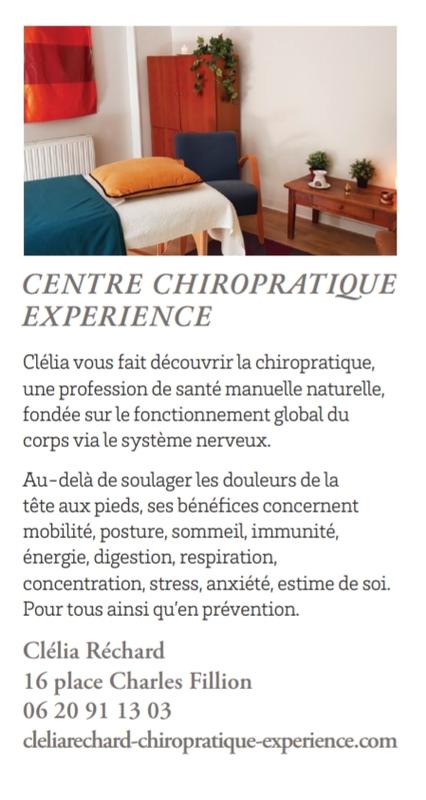 Chiropratique Expérience