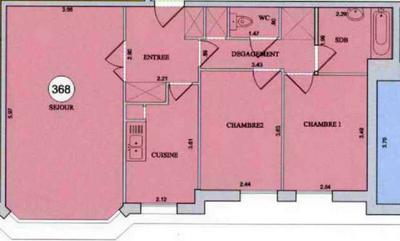 Appartement - 63 m² - 3 pièces