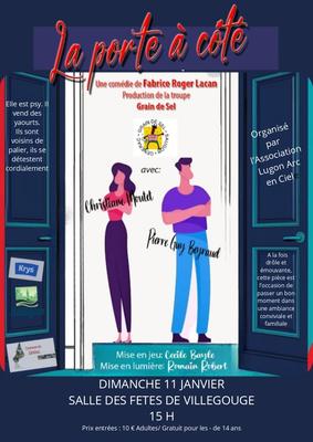 Théâtre à Villegouge "la porte à côté"