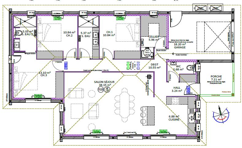 Maison - 112 m² - 5 pièces