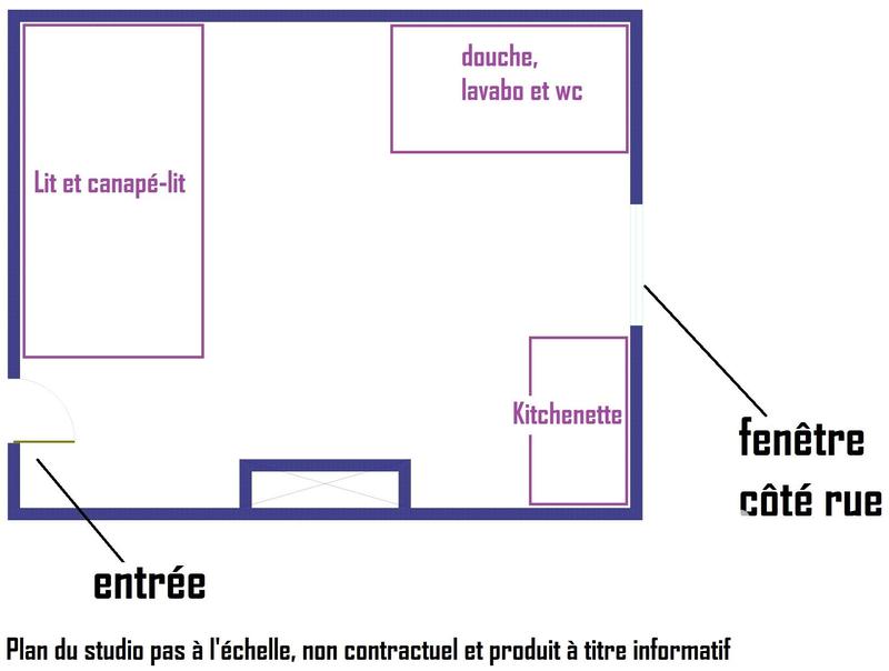 Studio - 12 m² - 1 pièce