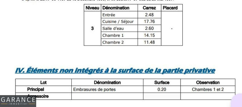 Appartement - 48 m² - 3 pièces