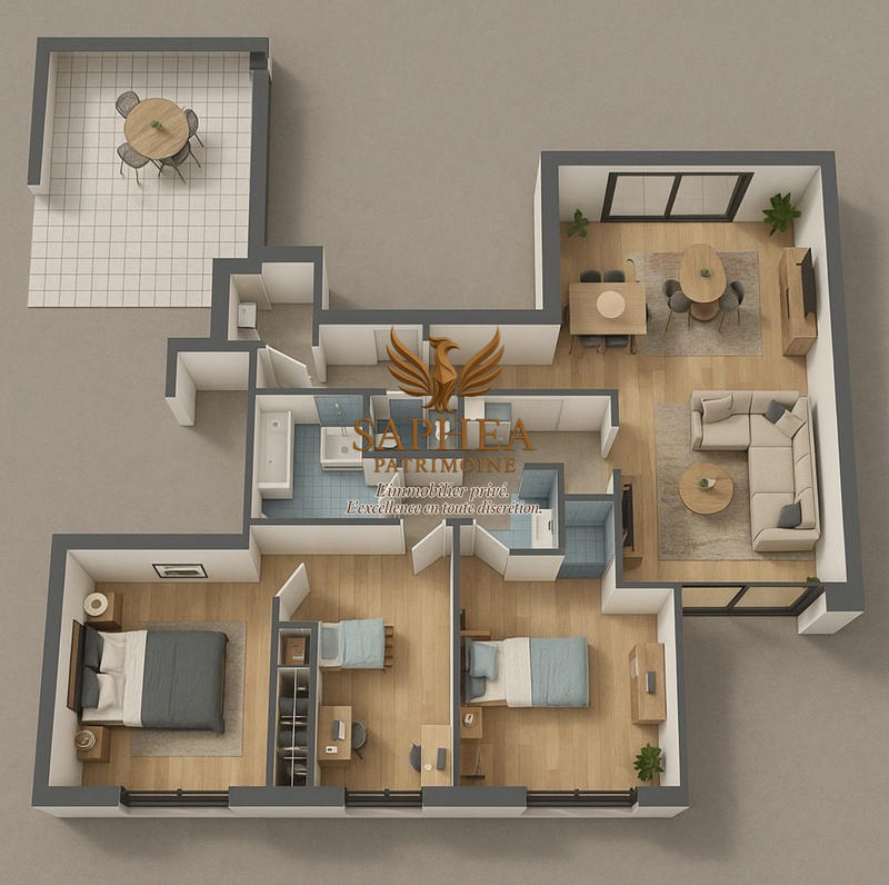 Appartement - 89 m² - 4 pièces