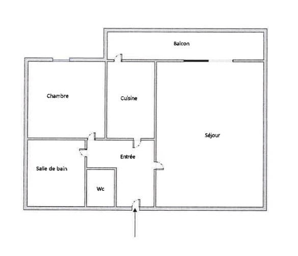 Appartement - 48 m² - 2 pièces