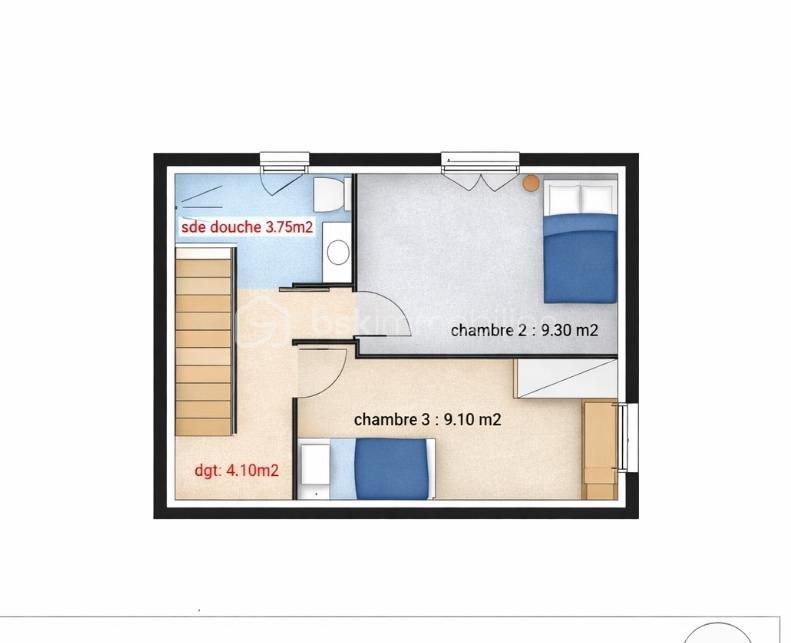 Maison - 75 m² - 3 pièces