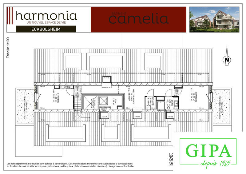 Duplex - 114 m² - 5 pièces