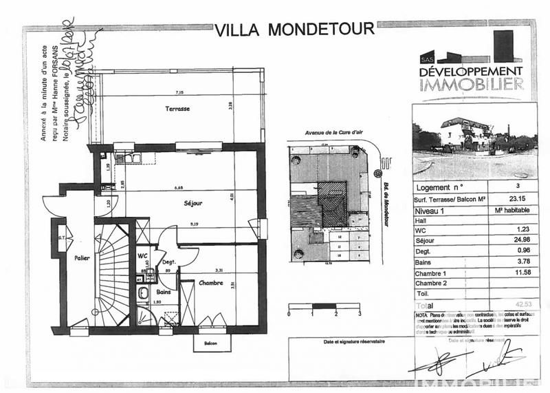 Appartement - 43 m² - 2 pièces