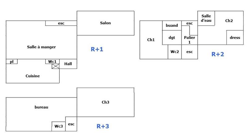 Appartement - 184 m² - 6 pièces