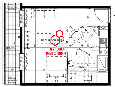 Appartement - 31 m² - 1 pièce