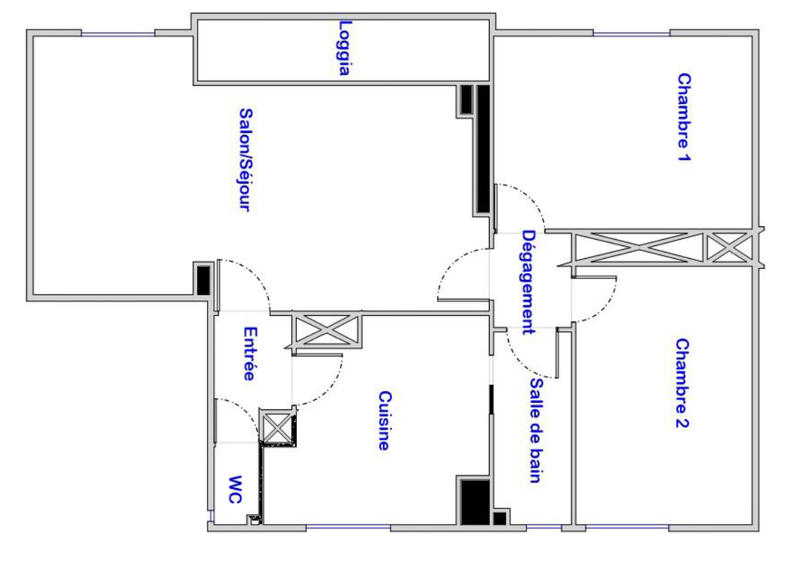 Appartement - 68 m² - 3 pièces