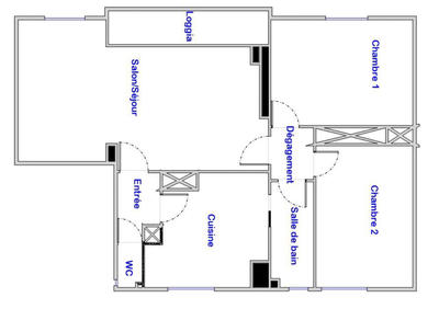 Appartement - 68 m² - 3 pièces