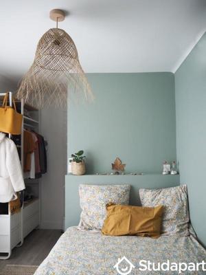 Chambre - 9 m² - 1 pièce