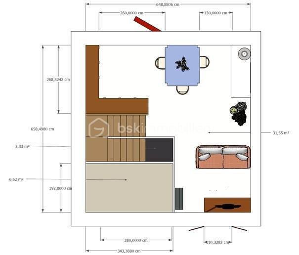 Appartement - 82 m² - 4 pièces