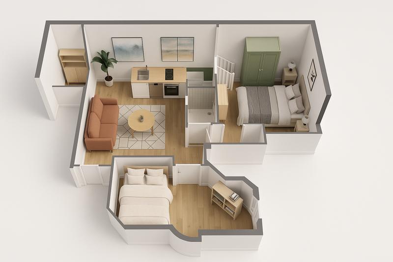 Appartement - 50 m² - 3 pièces