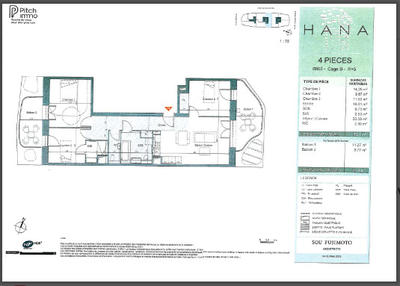 Appartement - 82 m² - 4 pièces